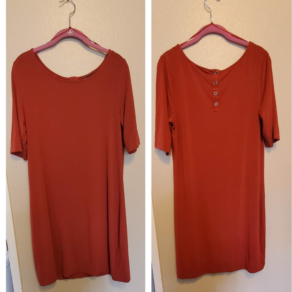 Jones New York Burgundy Slip Dress (L)